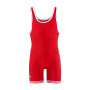 Matman Youth Double Knit Nylon Singlet - Wrestling (MM-81) - Red/White