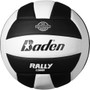 Baden Soft Touch RALLY Volleyball - BLACK/WHITE - Front View