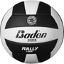 Baden Soft Touch RALLY Volleyball - BLACK/WHITE - Back View