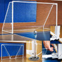 Portable Indoor Soccer Goal 6.5' x 12' w/Nets (PAIR) (A-SCGOAL5A)