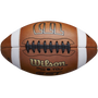 Wilson GST Youth Leather Game Football (WTF1320B)