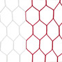 Kwik Goal Soccer Net 4mm - White/Red Mesh alone