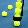 Pickleball Retriever and Storage Tube - In Use