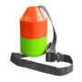 Kwik Goal Mini Disc Cone Kit (25/Colr/Pk) HV Orange/HV Green w/Strp Carrier (6A1503)