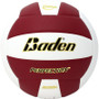 Baden Perfection Leather Volleyball - Maroon/White