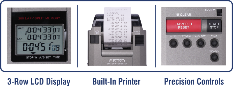 Seiko Stopwatch & Printer System - Precision Timing Tool