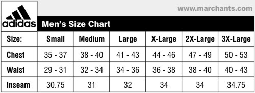 Adidas Inseam Chart