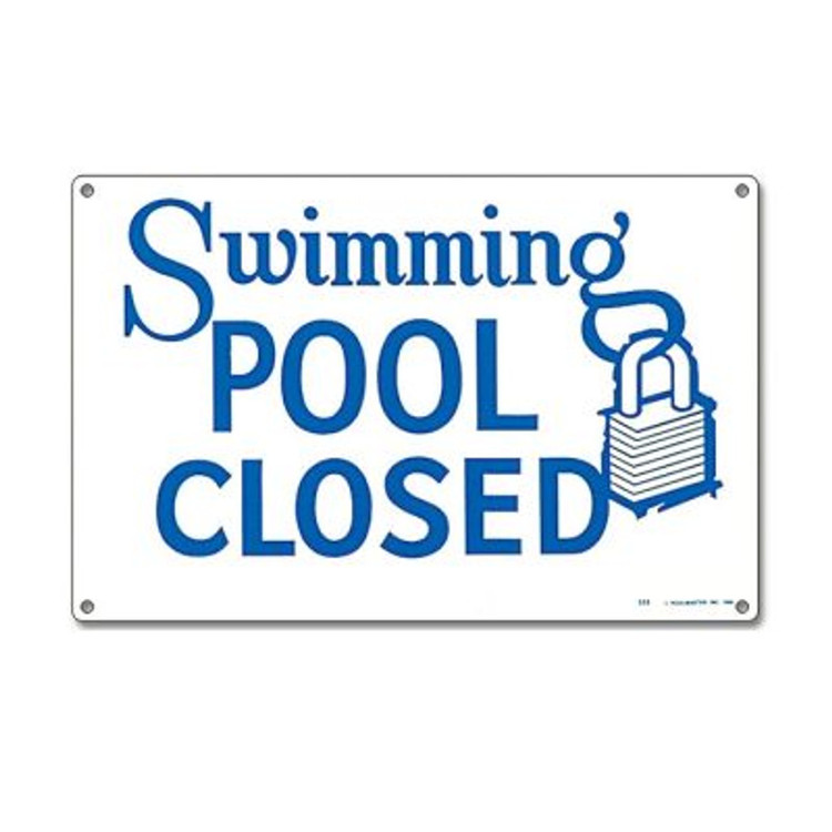 Pool Closed Sign