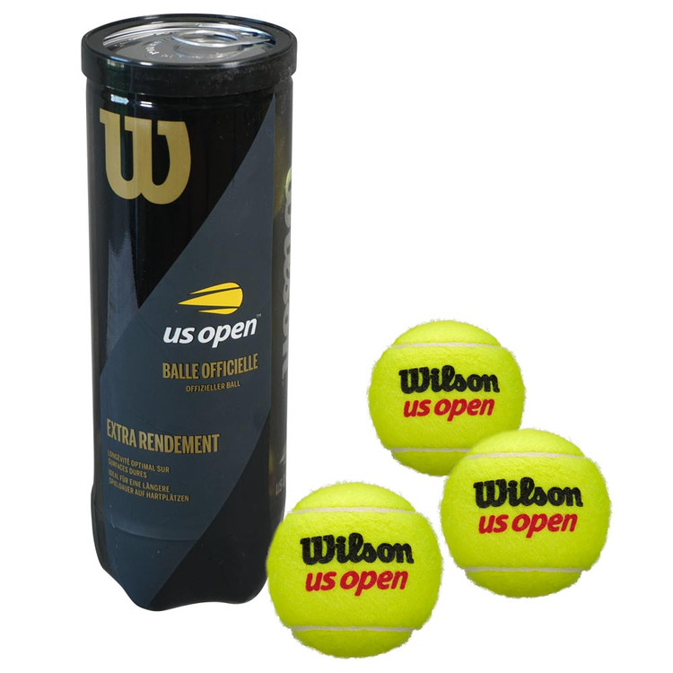 Wilson US Open Extra Duty Tennis Balls 1 Tube (3 Balls)