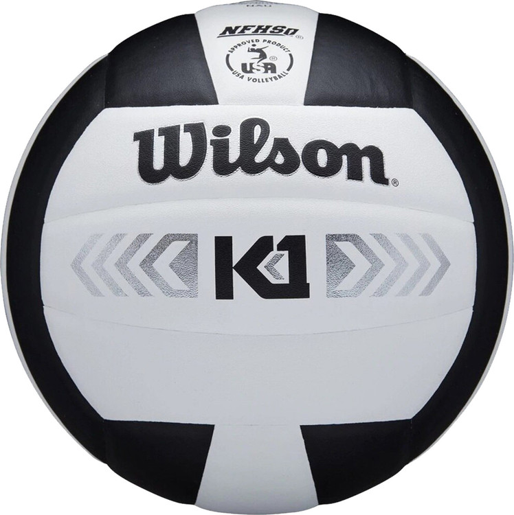 Wilson K1 Silver Indoor Volleyball Black / White