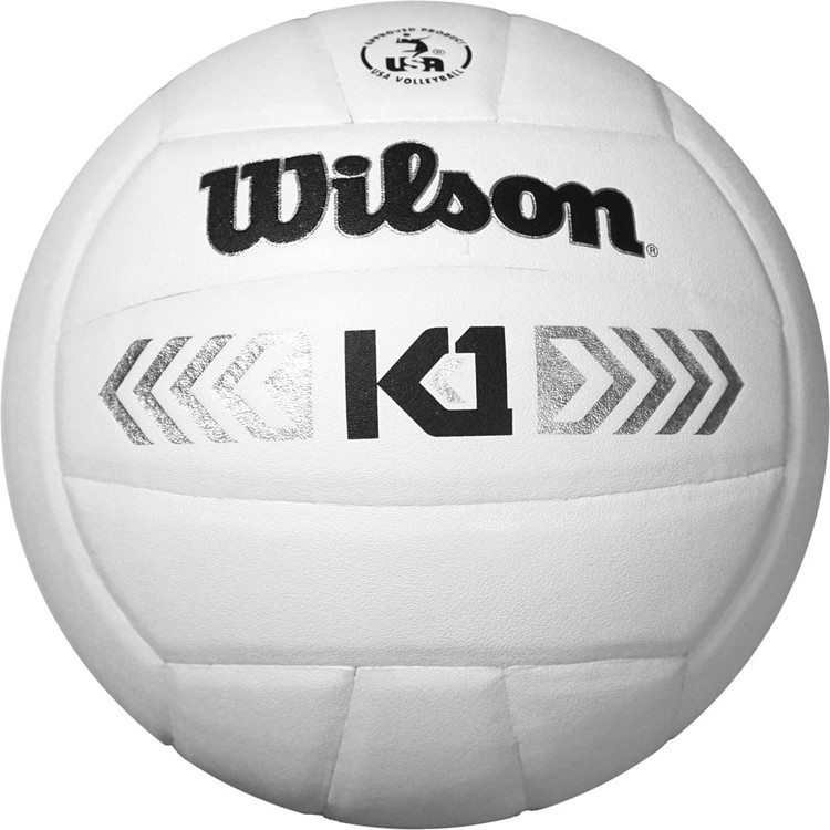 Wilson K1 Silver Indoor Volleyball White