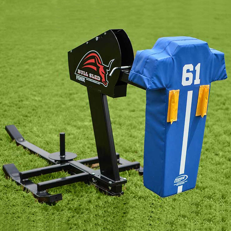 Fisher Football One Man Bull Rush Sled With Man Grab Pad