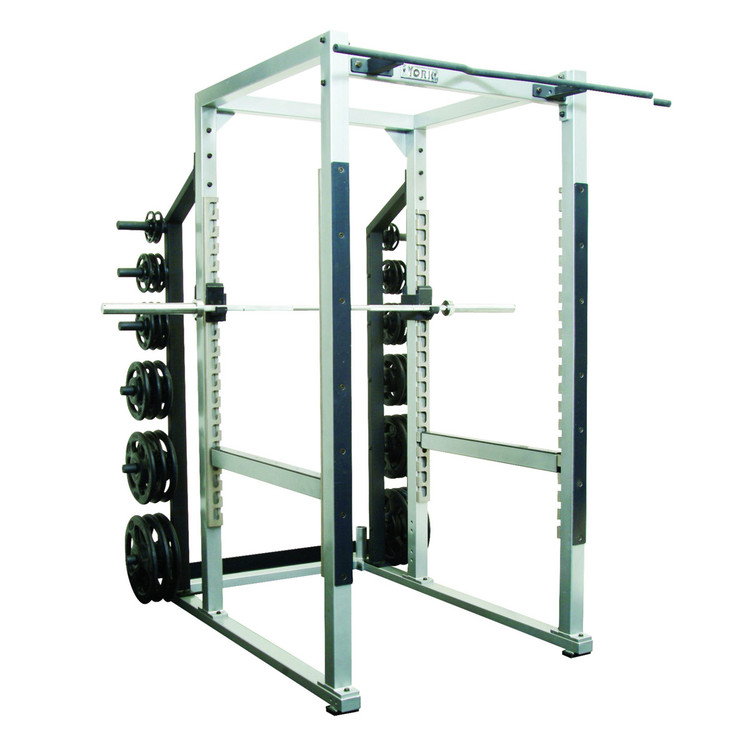 York Storage Rack York STS Power Rack with Hook Plates - Silver