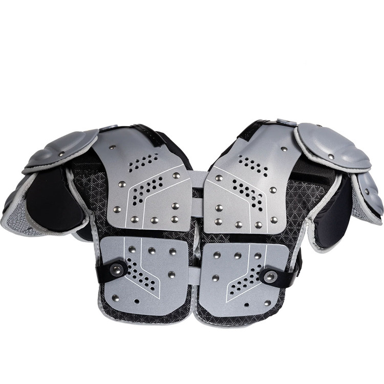 Schutt XV - Spallacci Multiuso Ibridi Per Football, Con Ammortizzazione Sensibile Al Tasso, Taglio A V E Sollievo Posteriore - 3