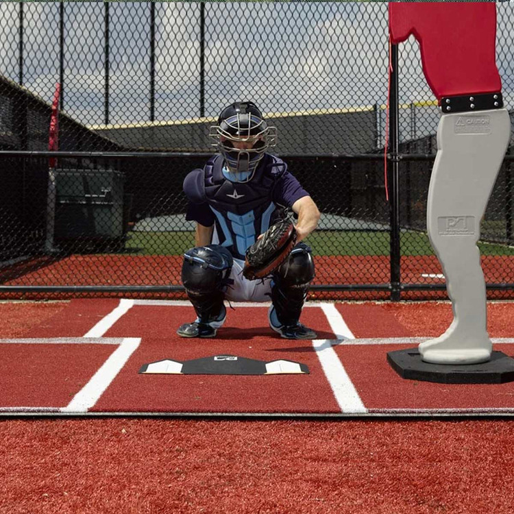 Batting Mat with Catcher’s Extension
