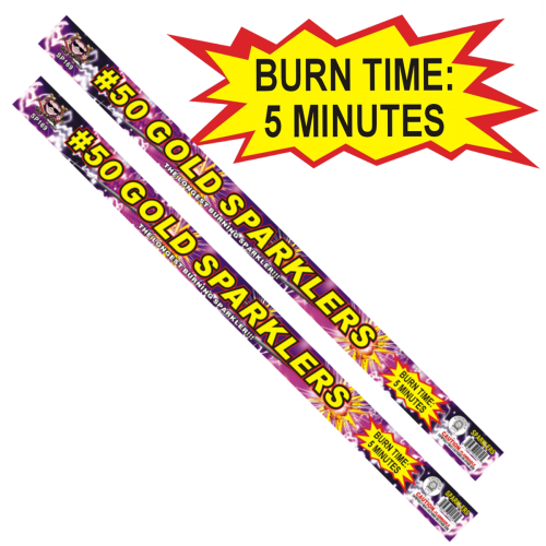 #50 Gold Sparklers Wire