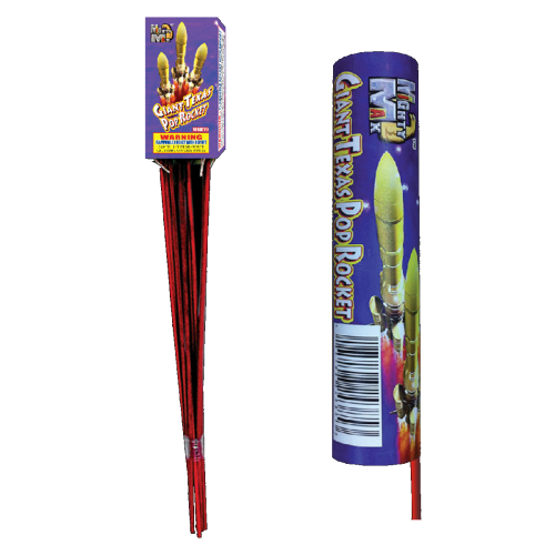 Giant Texas Pop Rocket - TX Legal