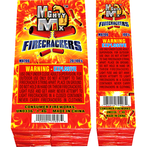 Mighty Max Firecrackers 100s