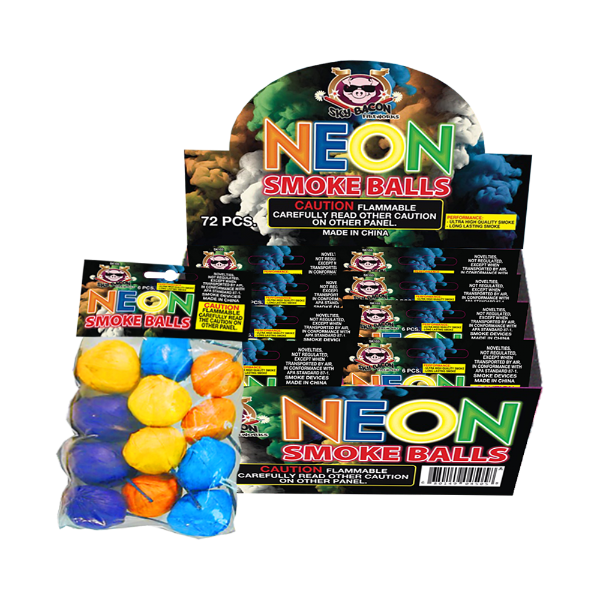 Neon Smoke Balls Clay