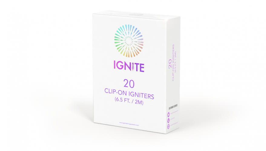 2m IGNITE Clip-on Igniters (case)