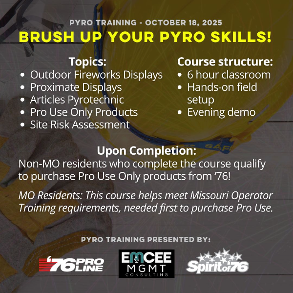 Pyrotechnic Operator Training