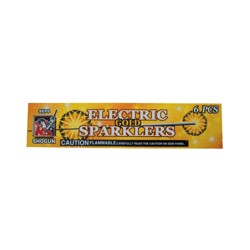 Shogun Gold Electric Wire Sparklers - 8