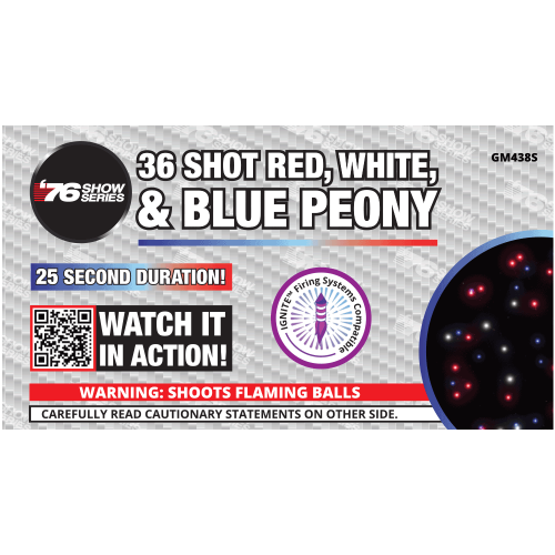 36s R/W/B Peony (25sec)