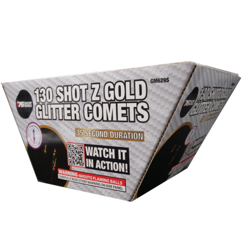 130s Z Gold Glitter Comets (35sec)