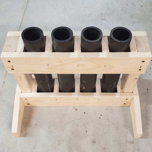4 Shot Rack Straight - HDPE