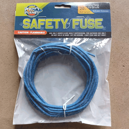 Safety Fuse (3mm) 15-20 sec/ft - 30 rolls