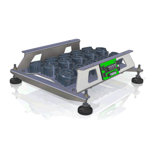 15 Shot Three Angle Five Row Rack Only (No Bases/No Wiring)
