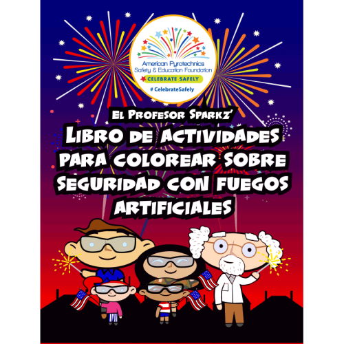 Fireworks Safety Coloring Book - Spanish Version