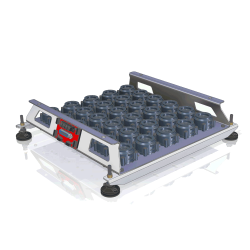30 Shot Flat Rack w/Bases Only (No Interface/No Wiring)