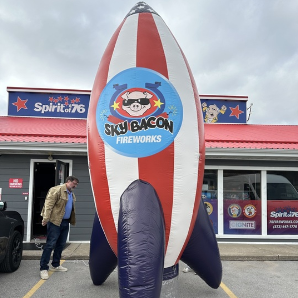 Sky Bacon Rocket Inflatable
