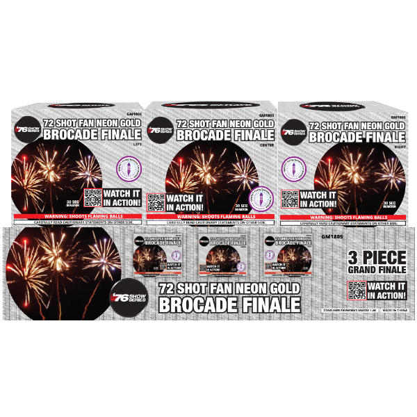 72s Finale Set: Fan Neon Gold Brocade (30 Sec)