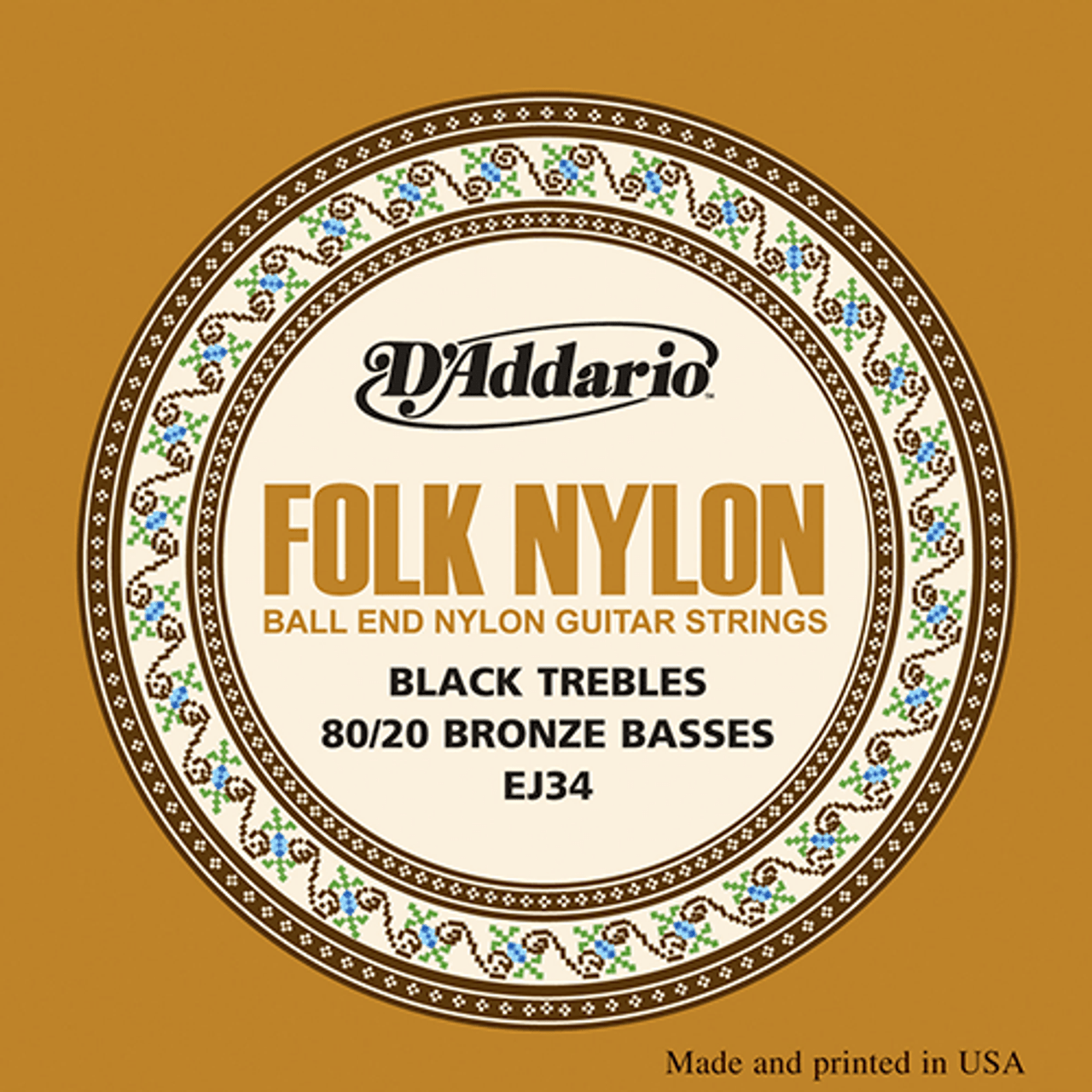 ヤフオク! - D'Addario EJ34 Folk Nylon 80/20 Bronze Black ... |  swisspharma.com.py