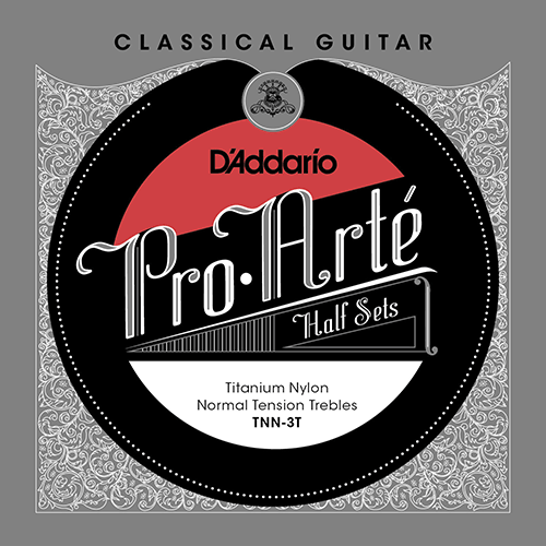 D'Addario TNN-3T Pro-Arte Trebles Titanium/Normal Product Package