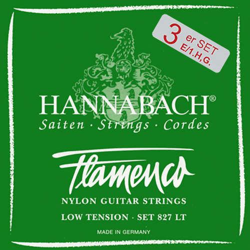 Hannabach 827 Flamenco Classic Low Tension, Trebles Only Product Package