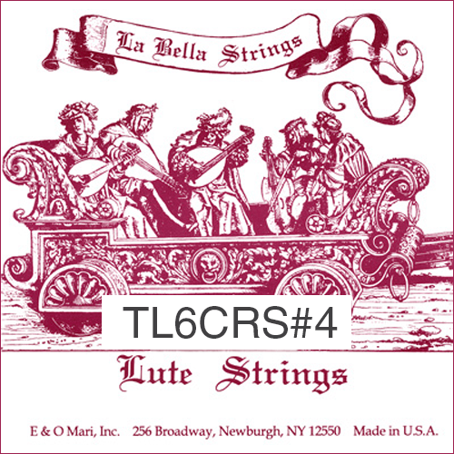 La Bella TL6CRS#4 Renaissance Lute Strings Packaging