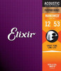 Elixir 16052 | Acoustic Phosphor Bronze Light Nanoweb 12's