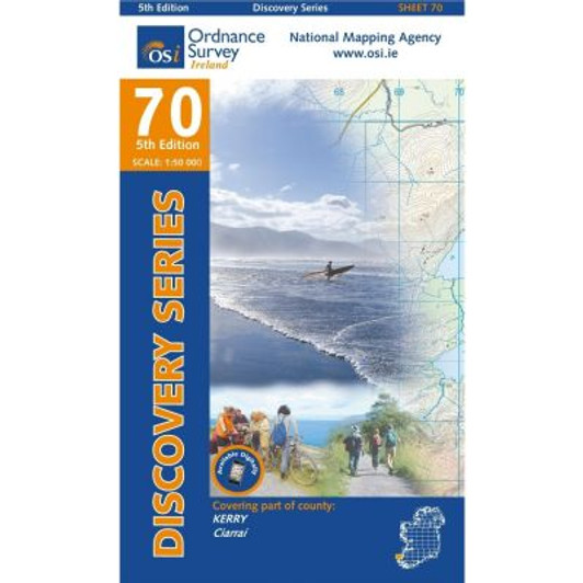 Ordnance Survey Ireland Map 70 (Discovery Series): Kerry 5th Ed.