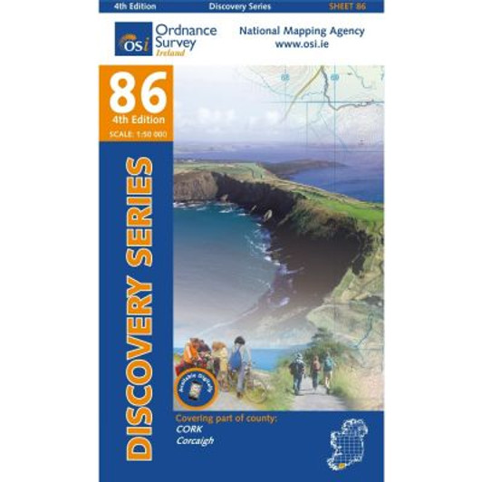 Ordnance Survey Ireland Map 86 (Discovery Series): Cork 4th Ed.