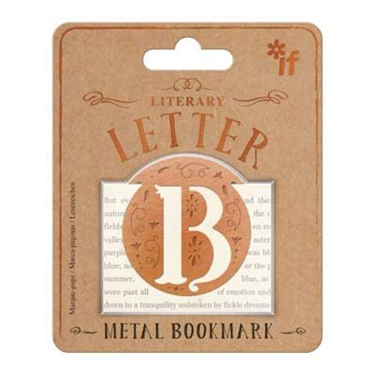 Literary Letter Bookmark - Letter B