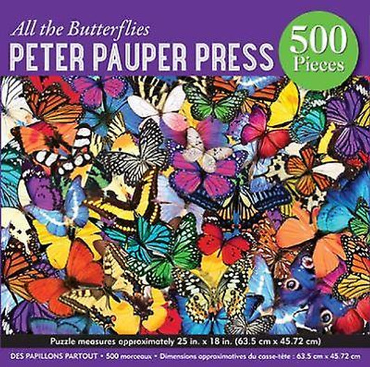 All The Butterflies 500 Piece Jigsaw Puzzle