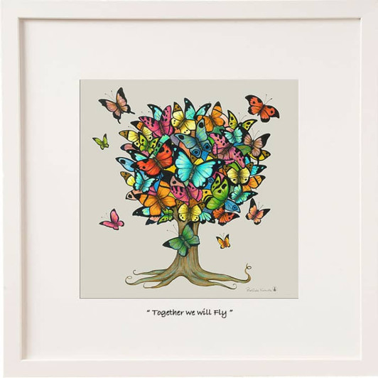 Together We Will Fly Miniature Framed Print