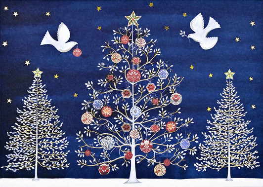 Doves of the Season Deluxe Boxed Holiday Cards