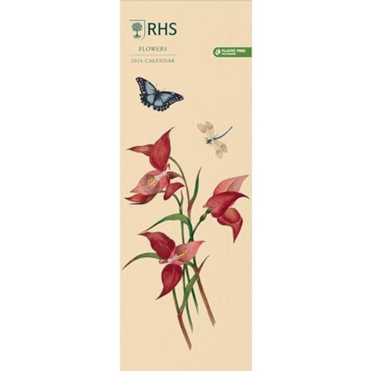 Royal Horticultural Society RHS Slim Calendar 2024