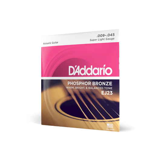 D'Addario Phosphor Bronze EJ23 0.9-0.45 Super Light Gauge