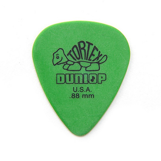 Dunlop Tortex Picks Green .88mm 12 Pack