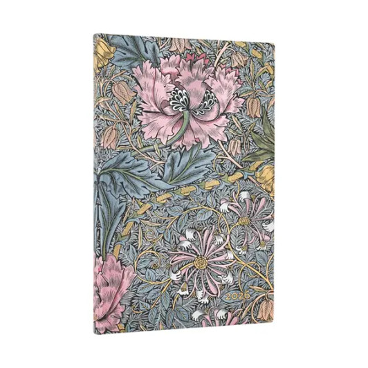 Paperblanks 12-Month 2026 Planner Morris Pink Honeysuckle